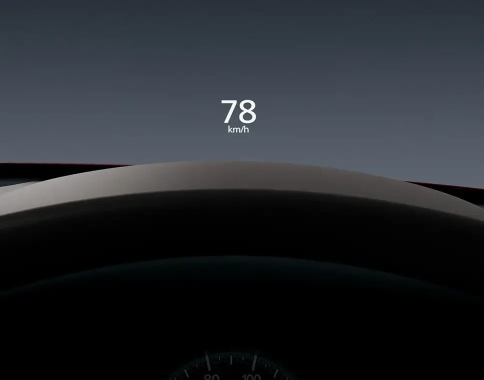 Pantalla de Manejo Head Up Display (HUD)